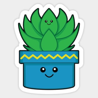 Happy Succulent Sticker